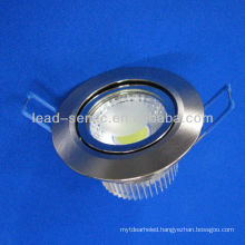 China manufacturer new arrival round white aluminum shell high bright cob led downlights